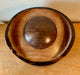 Natural edge walnut turned urn - top view