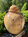 Extra Large Spalted Birch Wood Turned Urn - front view