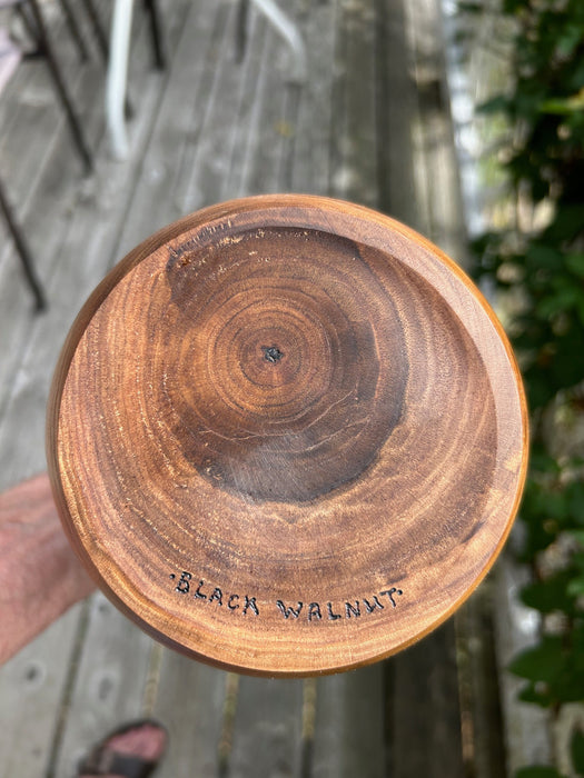 Natural Walnut Turned Urn