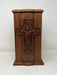 Hand-Carved Jesus Ascension Cross Mahogany Urn without engraving area 