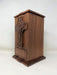 Hand-Carved Jesus Ascension Cross Mahogany Urn engraved text design-right side