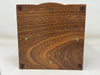 Hand-Carved Jesus Ascension Cross Mahogany Urn engraved text design-bottom