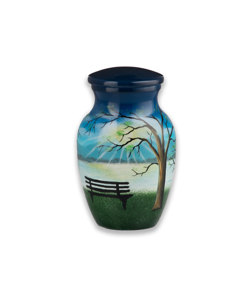 Lakeside Scene Urn Keepsake Size