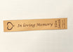 Leather Bookmark Engraved with Heat Example