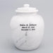 Legacy Marble Urn in White with Inscription