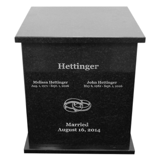 Legend Granite Companion Urn with Engraving