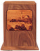 Lighthouse Laser Engraved Wood Urn