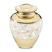 Mother of Pearl Brass Cremation Urn