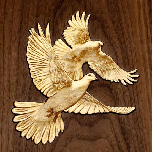 Doves inlay detail