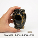 Lux - Black & Gold Marble Urn - Mini