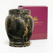 Lux - Black & Gold Marble Urn with package