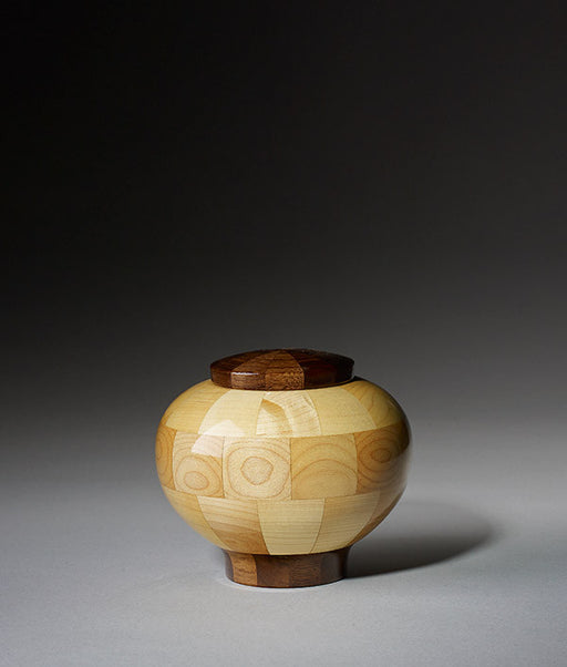Keepsake Size - Rounded Maple Cremation Urn