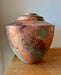 Maple Turned Urn with Patinated Copper Leaf 92 - angle 2