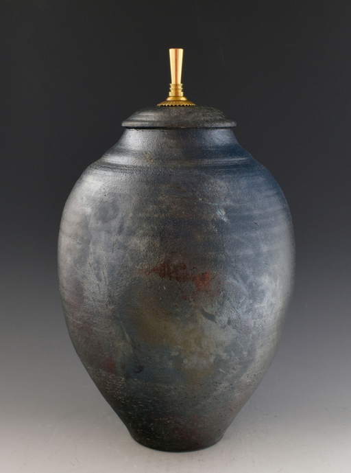 Matte Raku Fired Urn 252