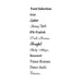 Font choices