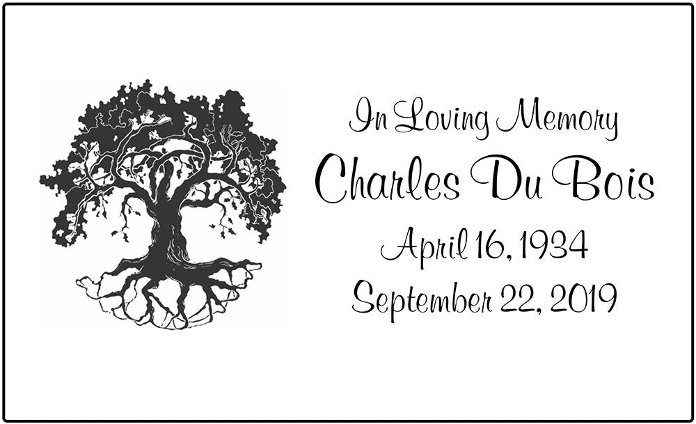 Engraving Sample of Graphic & Text for Cultured Mable Urns