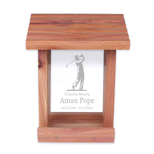 Golf Bird Feeder Memorial