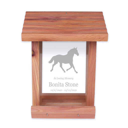 Horse Lover Bird Feeder Memorial