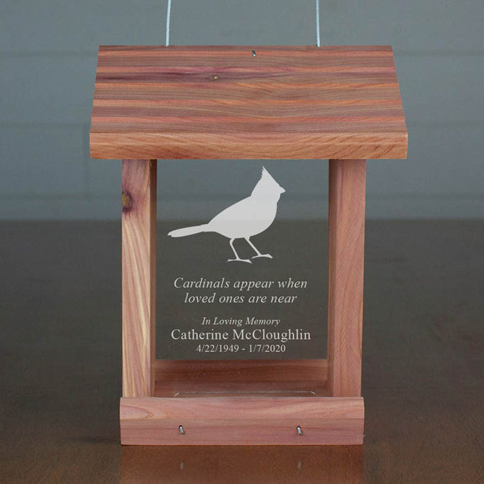 Cardinal Lover Bird Feeder Sympathy Gift