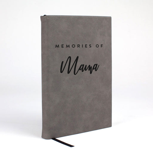 Memories of You - Personalized Journal in Gray Leatherette