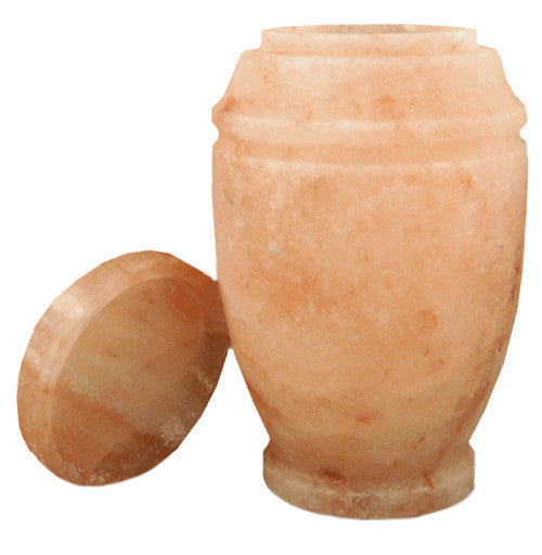 Himalayan Rock Salt Mini Cremation Urn - 60 cubic inches