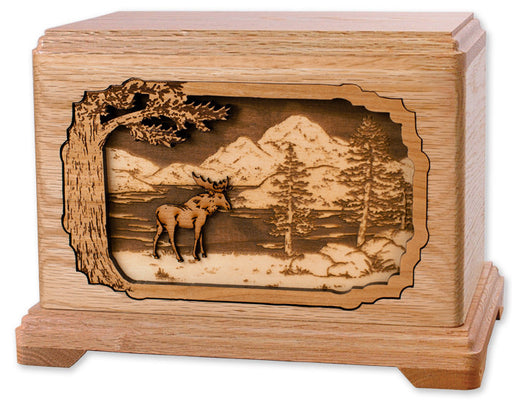 Moose in Forest Urn