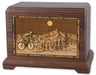 Mountain Bicycle Cremation Urn in Walnut Wood