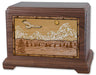 Mountain Splendor Cremation Urn in Walnut Wood