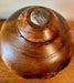 Mulberry Burl Wood Turned Urn 49- lid topped with a moss agate stone