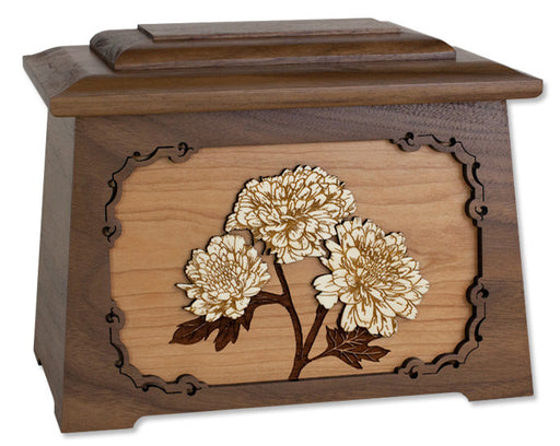 Mums Astoria Cremation Urn in Walnut Wood