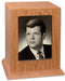 Photo Display Urn in Natural Cherry Wood