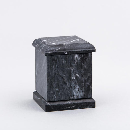 Evermore Square Marble Keepsake Urn in Black