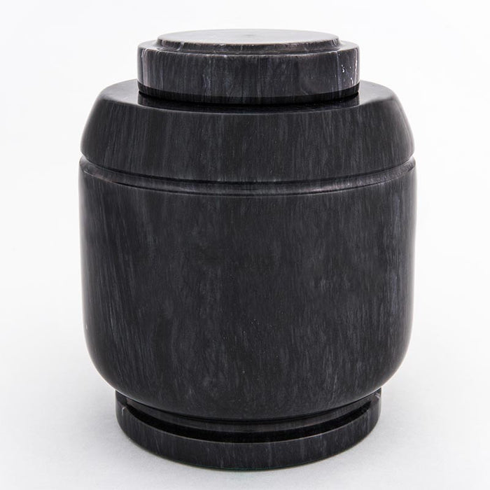 Crest Marble Cremation Urn in Black