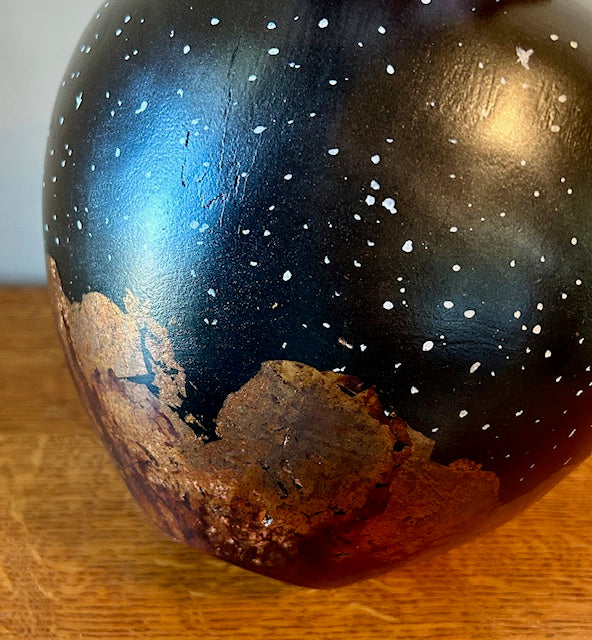 Night Sky Mulberry Burl Turned Urn 62- angle 4