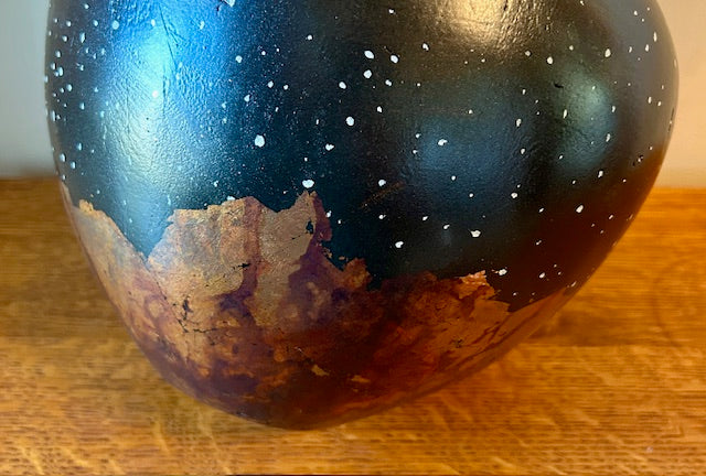 Night Sky Mulberry Burl Turned Urn 62-angle 5