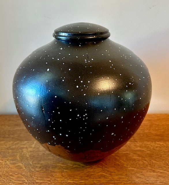 Night Sky Mulberry Burl Turned Urn 62