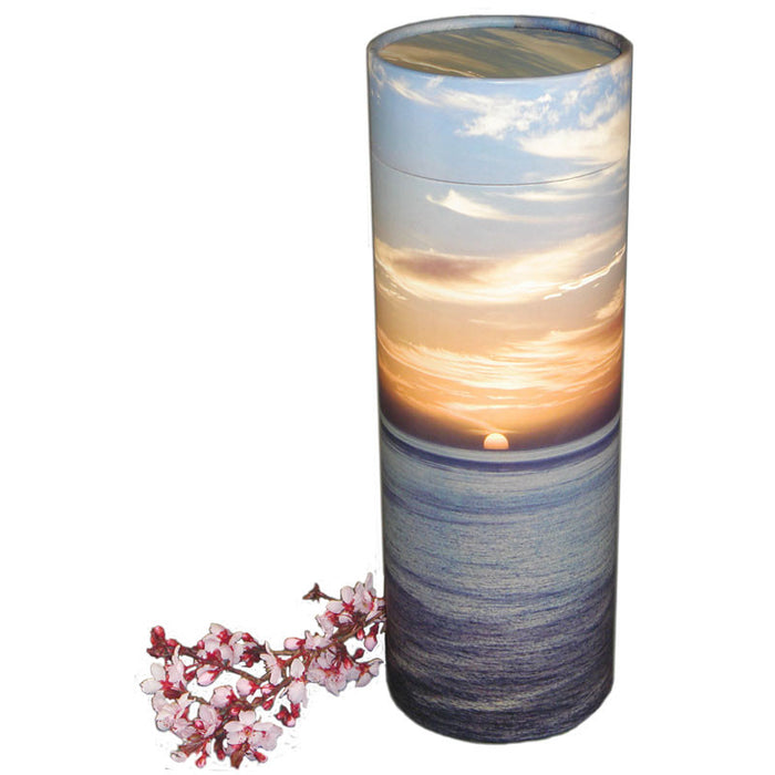 Ocean Sunset Scattering Urn Tube