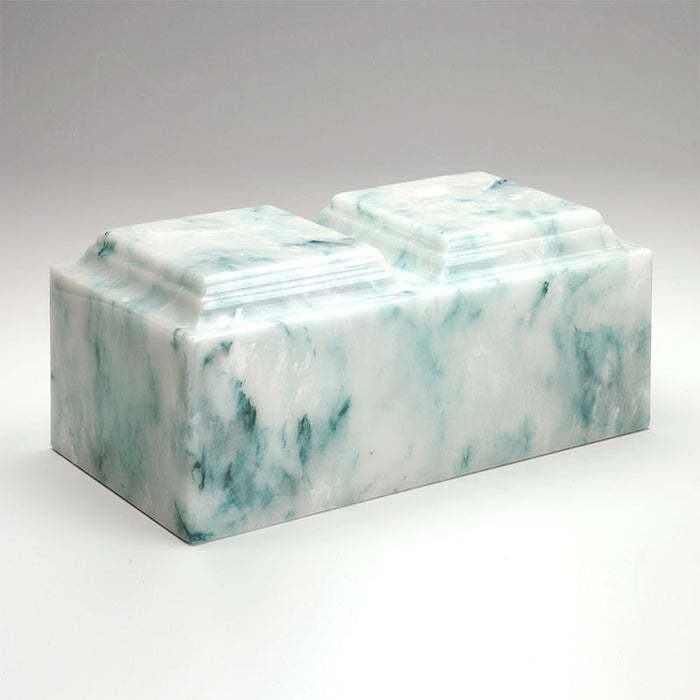 Classic Cultured Onyx Companion Urn in Teal