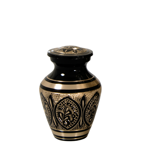 Ornate Etched Cremation Urn - Keepsake