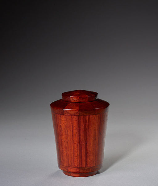 Keepsake Tapered Hand Turned Wood Urn - Padauk Wood Urn