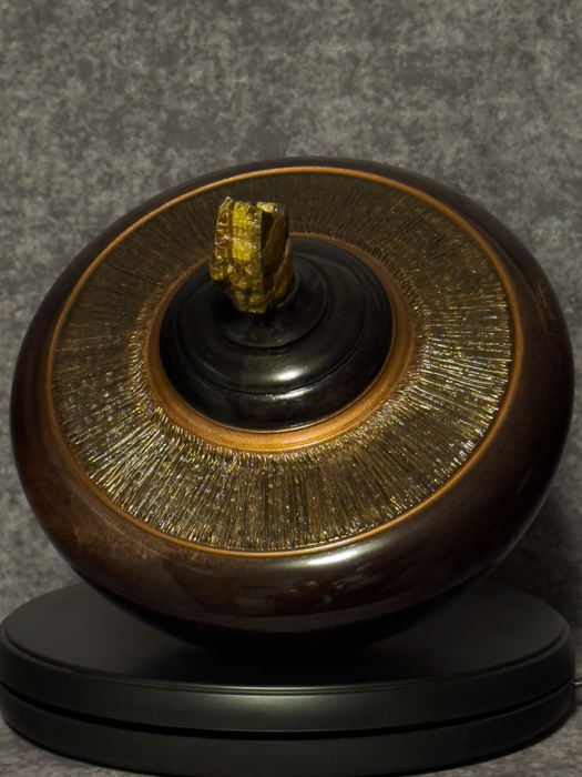 Peace Maple Turned Urn 39 - top view