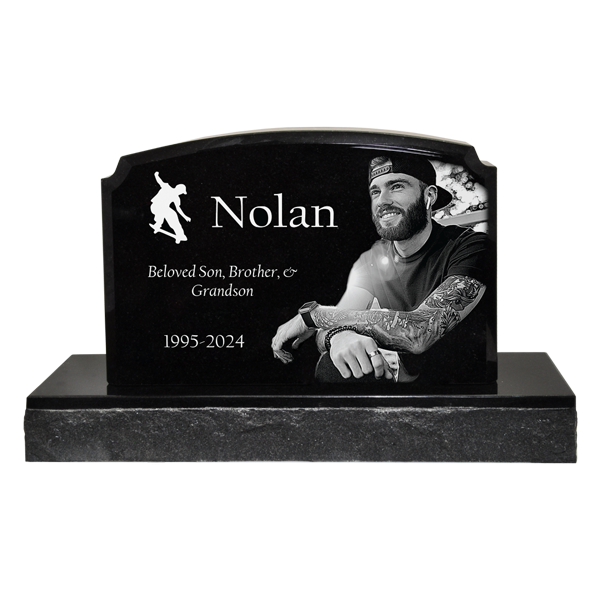 Traditional Shaped Granite Headstone