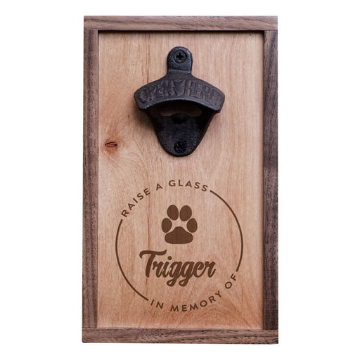 Custom Paw Print Pet Memorial Bottle Opener