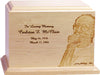 Photo Engraved Funeral Urn - Horizontal