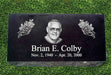 Personalized Granite Photo Marker - Rose in Hand