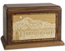 Pikes Peak on Walnut urn