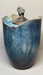 Pinnacle Maple Turned Urn with Blue Dye 34 - angle 2