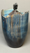 Pinnacle Maple Turned Urn with Blue Dye 34