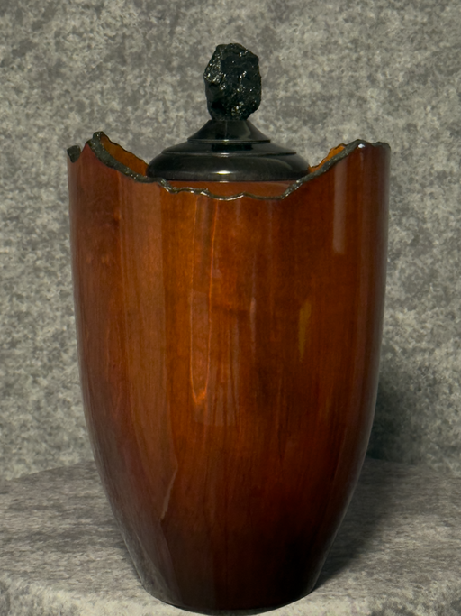 Pinnacle Maple Turned Urn with Mango Dye 31