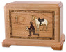 Praying Cowboy and Cross Cremation Urn